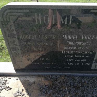 HOLMES Robert Lester 1908-1974 &amp; Muriel Violet DOBROWSKY 1908-2001