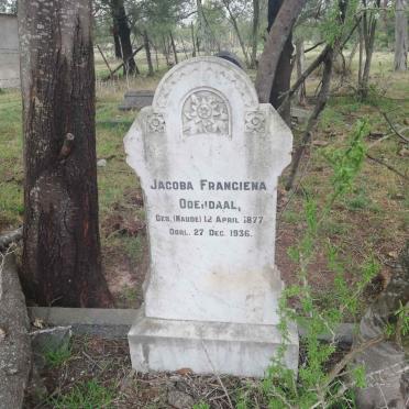 ODENDAAL Jacoba Franciena nee NAUDE 1877-1936