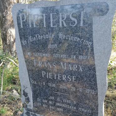 PIETERSE Frans Marx 1938-1972