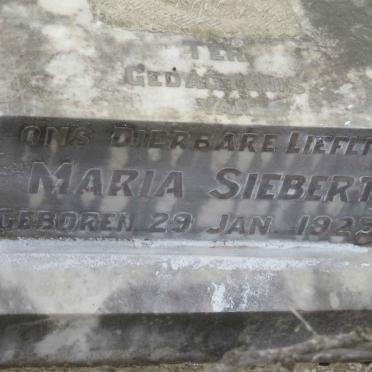 SIEBERT Maria 1925-