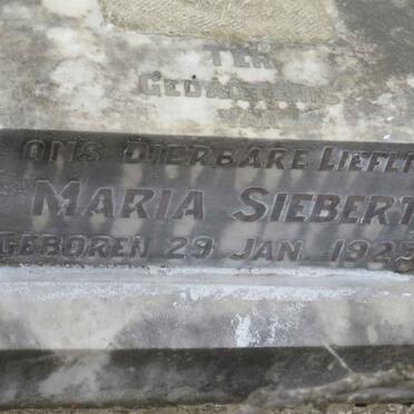 SIEBERT Maria 1925-