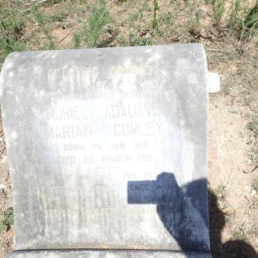 COMLEY Muriel Adalieve Marian 1881-1951