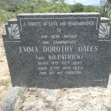 OATES Emma Dorothy nee KILPATRICK 1895-1979