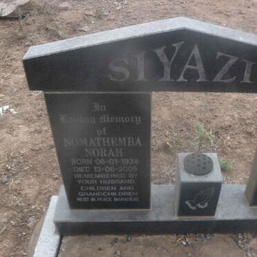 SIYAZI Nomathemba Norah 1934-2005