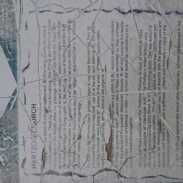 06. Hertzog Church &amp; Phillipton School History