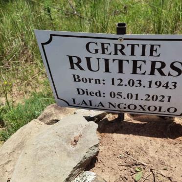RUITERS Gertie 1943-2021