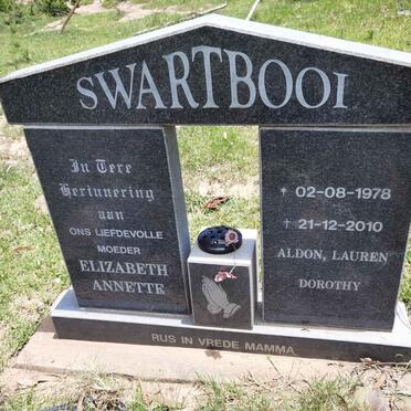 SWARTBOOI Elizabeth Annette 1978-2010