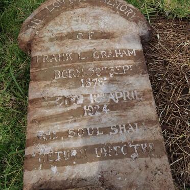 GRAHAM Frank L. 1878-1924