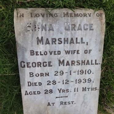 MARSHALL Edna Grace 1910-1939