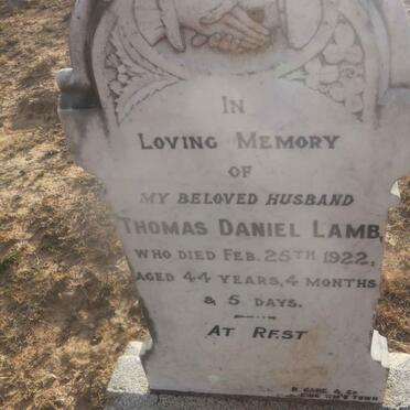 LAMB Thomas Daniel -1922