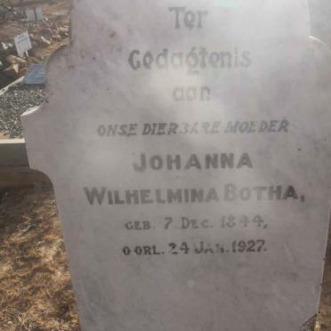 BOTHA Johanna Wilhelmina 1844-1927