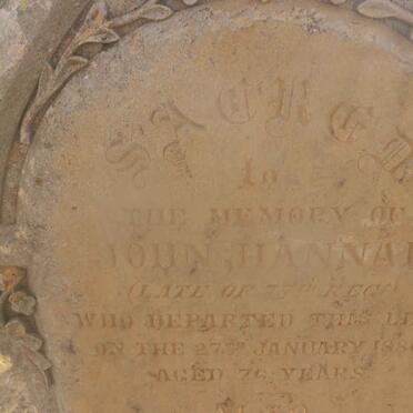 HANNAH John -1866 :: RUTHERFORD Sarah -1885