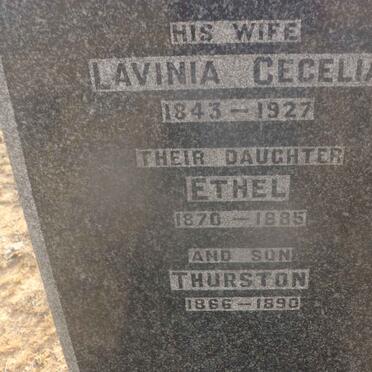 WHITTLE Thurston 1825-1907 &amp; Lavinia Cecilia 1843-1927 :: WHITTLE Ethel 1870-1885 :: WHITTLE Thurston 1866-1890
