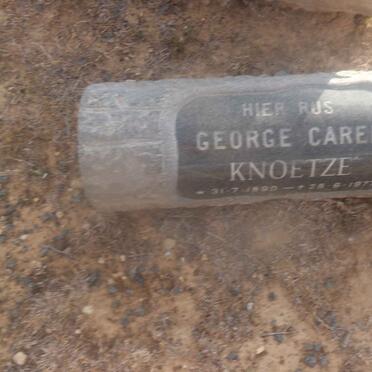 KNOETZE George Carel 1890-1977