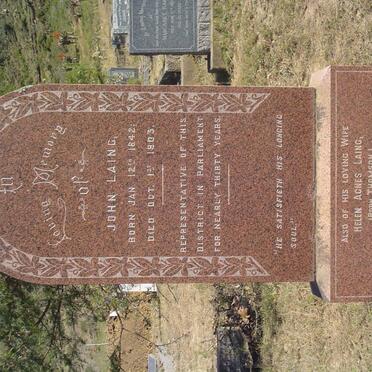 LAING John 1842-1903 &amp; Helen Agnes THOMSON 1848-1936