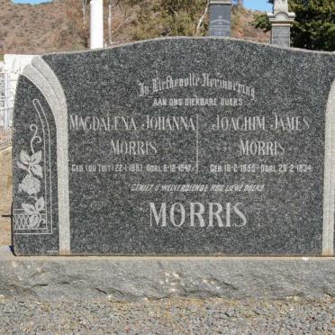 MORRIS Joachim James 1855-1934 &amp; Magdalena Johanna DU TOIT 1867-1947