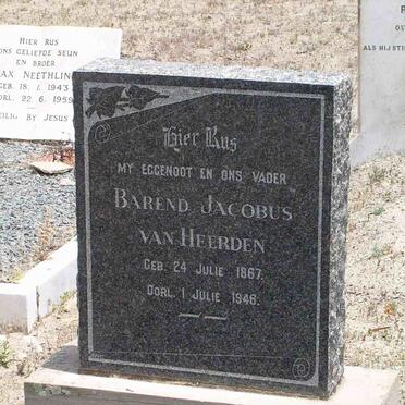 HEERDEN Barend Jacobus, van 1867-1946