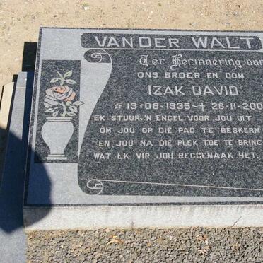 WALT Izak David, van der 1935-2002