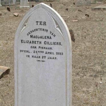 CILLIERS Magdalena Elizabeth nee PIENAAR  -1893