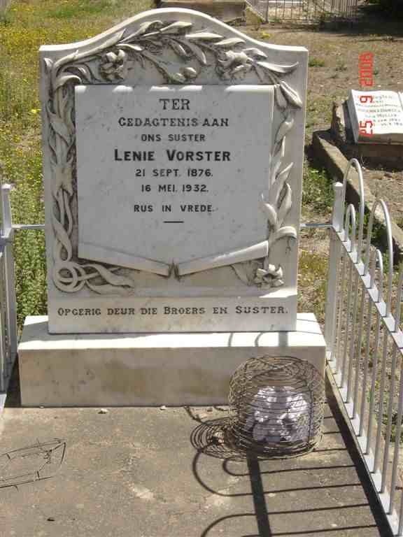 VORSTER Lenie 1876-1932