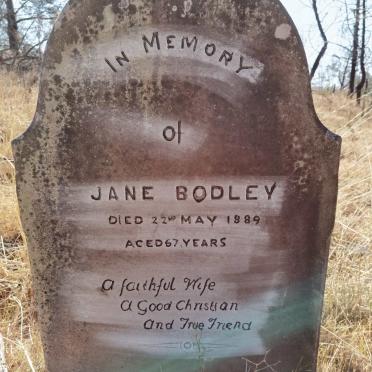 BODLEY Jane -1889