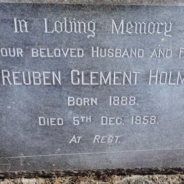 HOLMES Reuben Clement 1888-1958