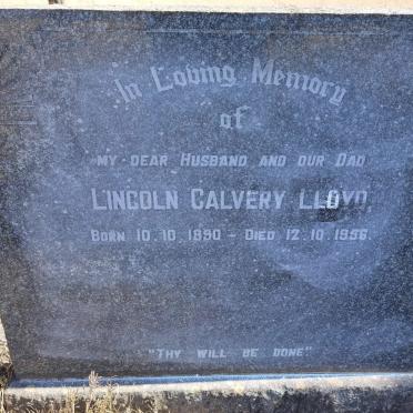 LLOYD Lincoln Calvery 1890-1956