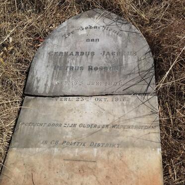 ROSSOUW Gerhardus Jacobus Petrus 1896-1918