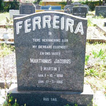 FERREIRA Marthinus Jacobus 1898-1966