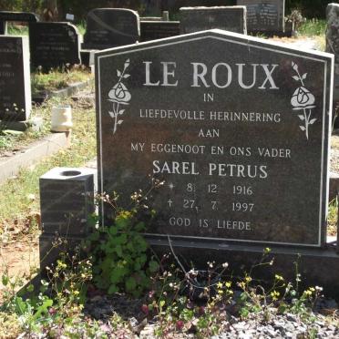 ROUX Sarel Petrus, le 1916-1997