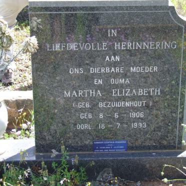 FERREIRA Martha Elizabeth BEZUIDENHOUT 1906-1993