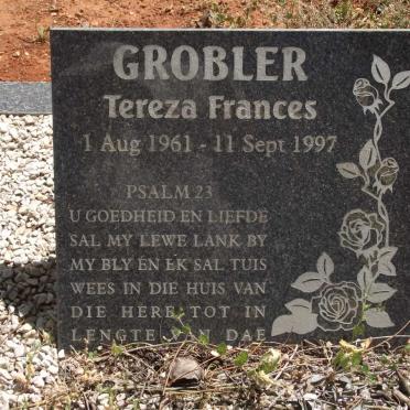 GROBLER Tereza Frances 1961-1997