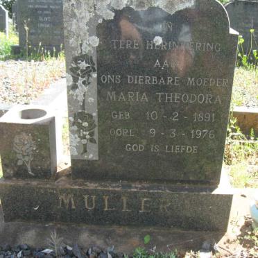 MULLER Maria Theodora 1891-1976
