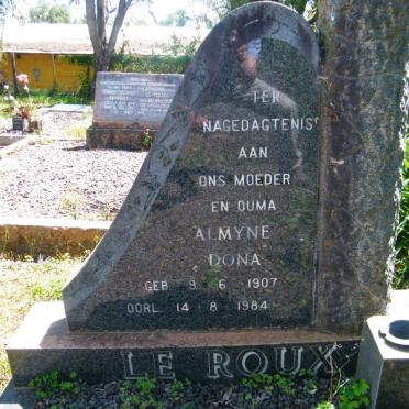 ROUX Almayne Dona, le 1907-1984