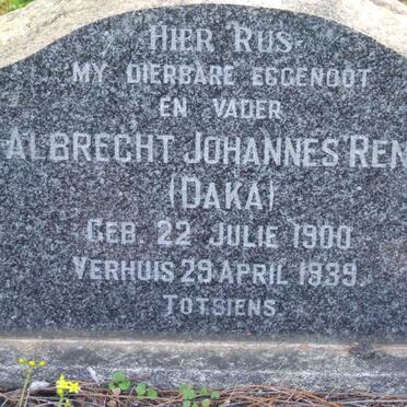 RENS Albrecht Johannes 1900-1939