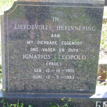FERREIRA Ignatius Leopold 1901-1983