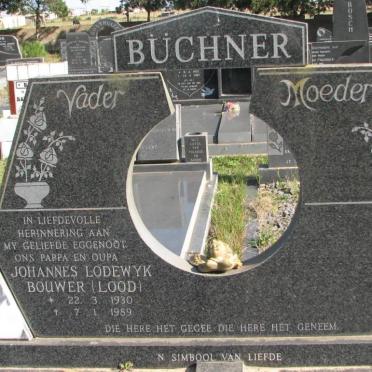 BÜCHNER Johannes Lodewyk Bouwer 1930-1989