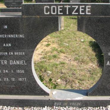 COETZEE Pieter Daniel 1956-1977 :: COETZEE Anette nee KRIGE 1954-1978