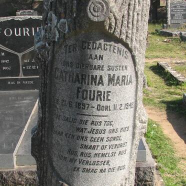 FOURIE Catharina Maria 1897-1945