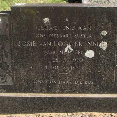 LOGGERENBERG Josie, van nee MULLER 1902-1971