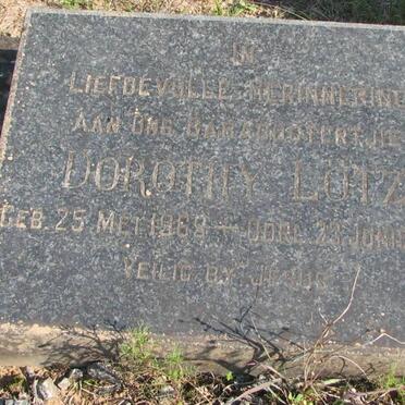 LOTZ Dorothy 1968-1968