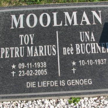 MOOLMAN Toy Petru Marius 1938-2005 &amp; Una BUCHNER 1937-