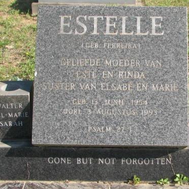 ? Estelle nee FERREIRA 1954-1993