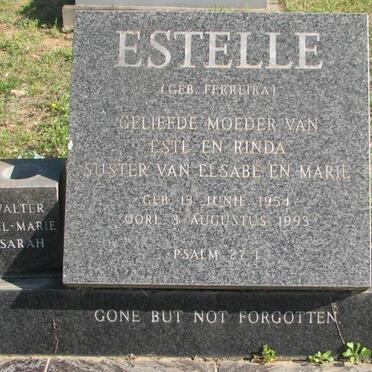 ? Estelle nee FERREIRA 1954-1993