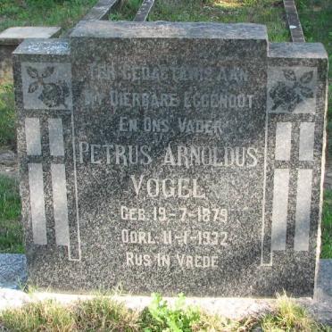 VOGEL Petrus Arnoldus 1879-1932