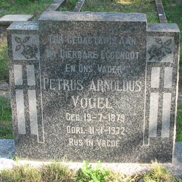 VOGEL Petrus Arnoldus 1879-1932