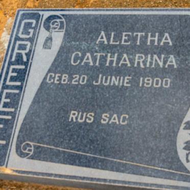 GREEFF Aletha Cathrina 1900-