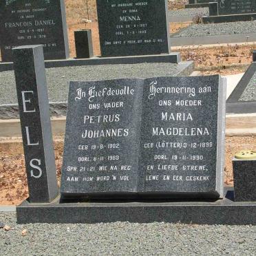 ELS Petrus Johannes 1902-1983 &amp; Maria Magdalena LÖTTER 1899-1990