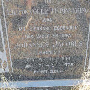 ELS Johannes Jacobus 1904-1979 &amp; Lavina Wilhelmina SCHOEMAN 1903-1983
