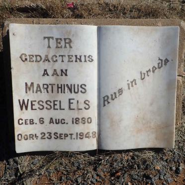 ELS Marthinus Wessel 1880-1948